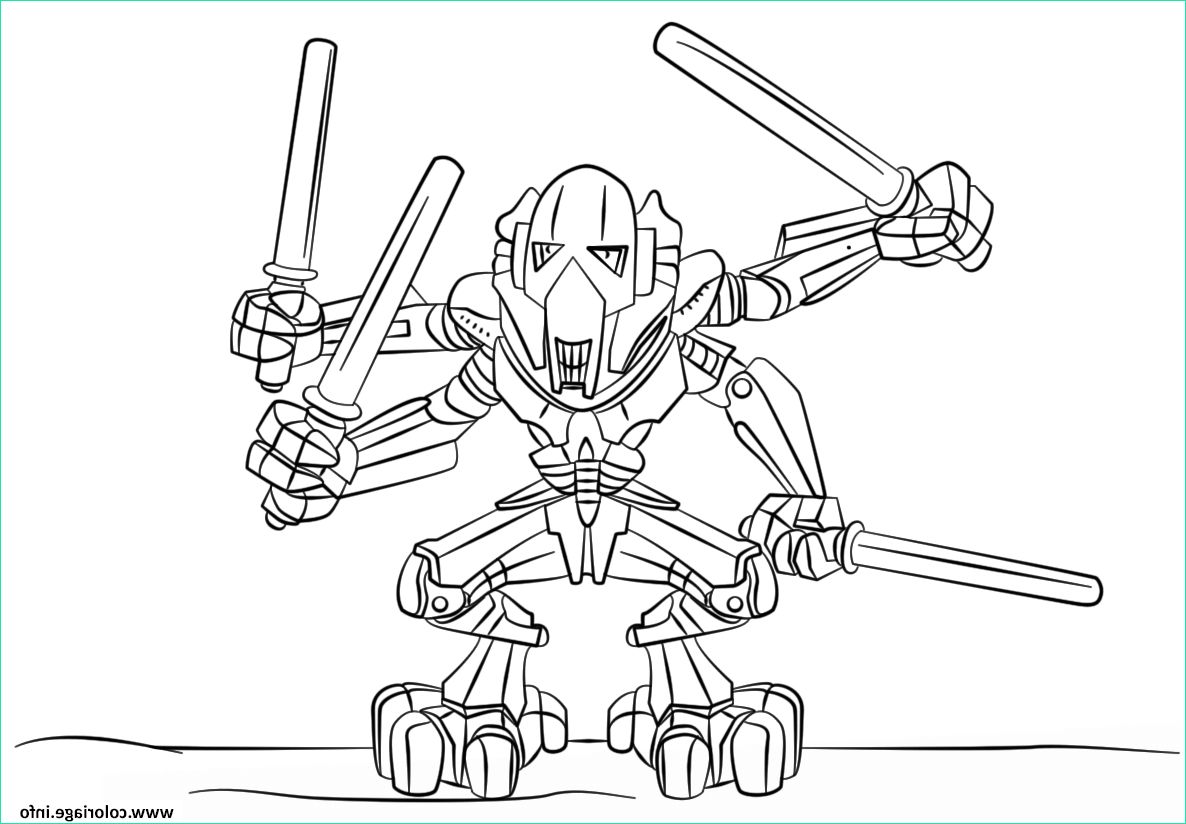Dessin Lego Star Wars Inspirant Photos Coloriage Lego Star Wars General Grievous Jecolorie