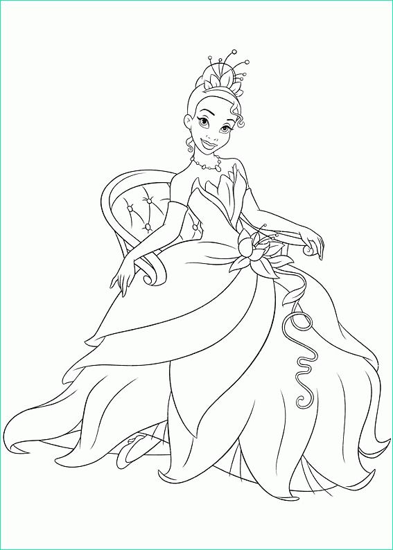 Dessin Princesse Inspirant Stock 7 Beautifull Disney Princess Tiana Coloring Pages
