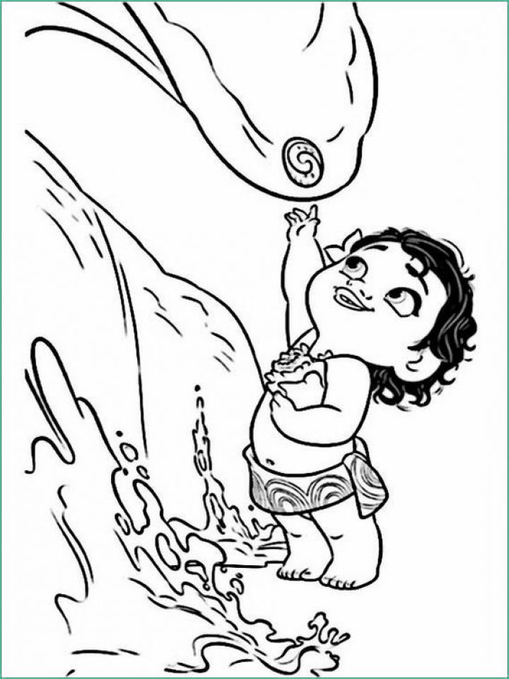 Dessin Vaiana Bebe Luxe Galerie Moana Coloring Pages