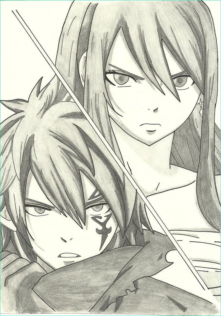 Erza Scarlet Dessin Luxe Collection Erza Drawing Google Search