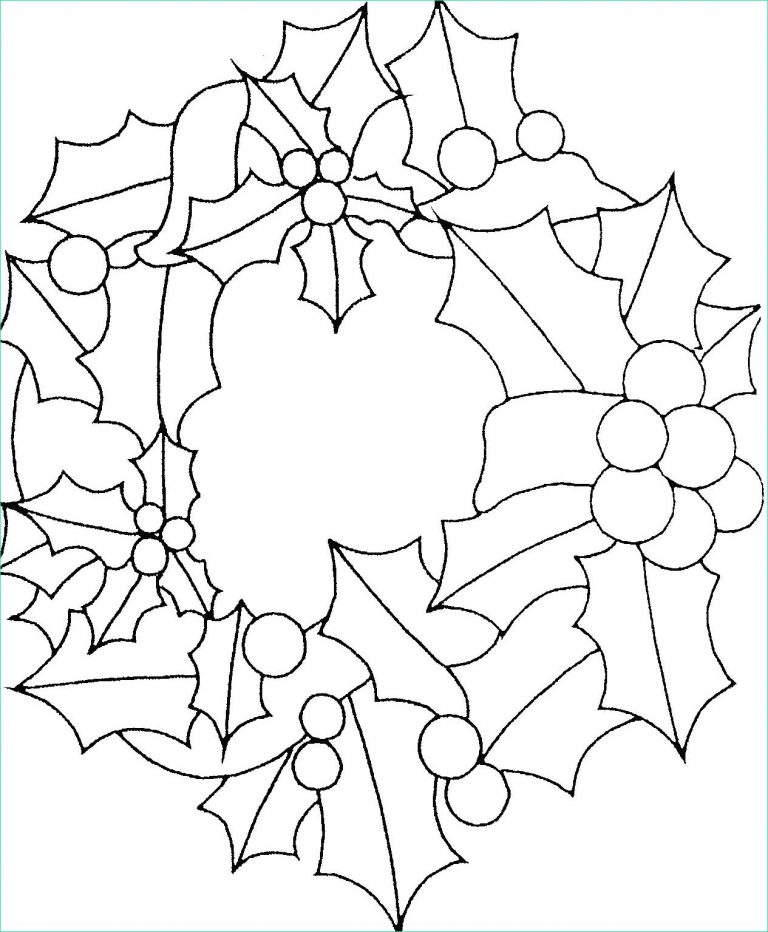 Guirlande De Noel A Colorier Élégant Image Coloriage De Guirlande De