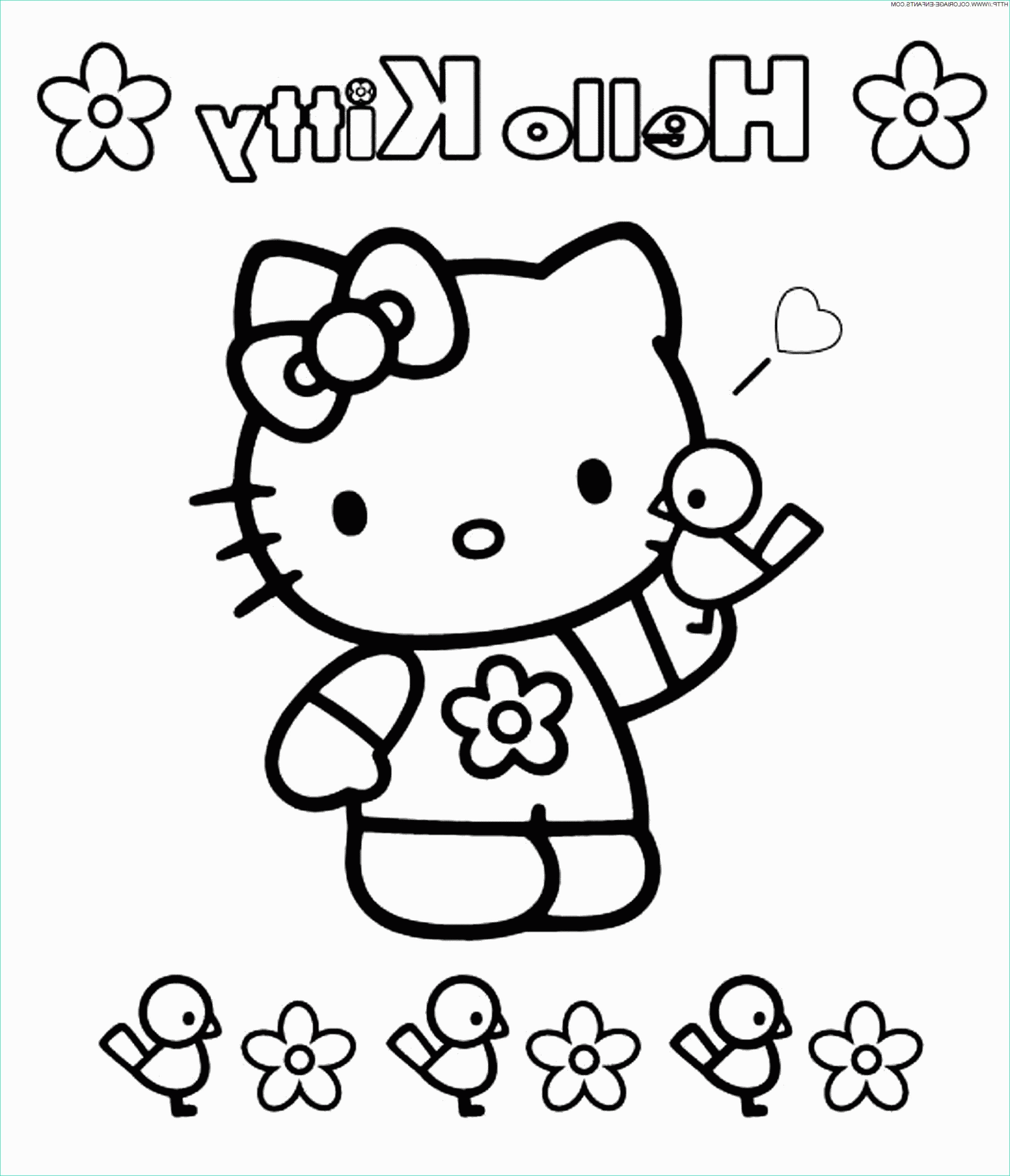 Hello Kitty Coloriage Cool Collection Coloriage De Hello Kitty Paques
