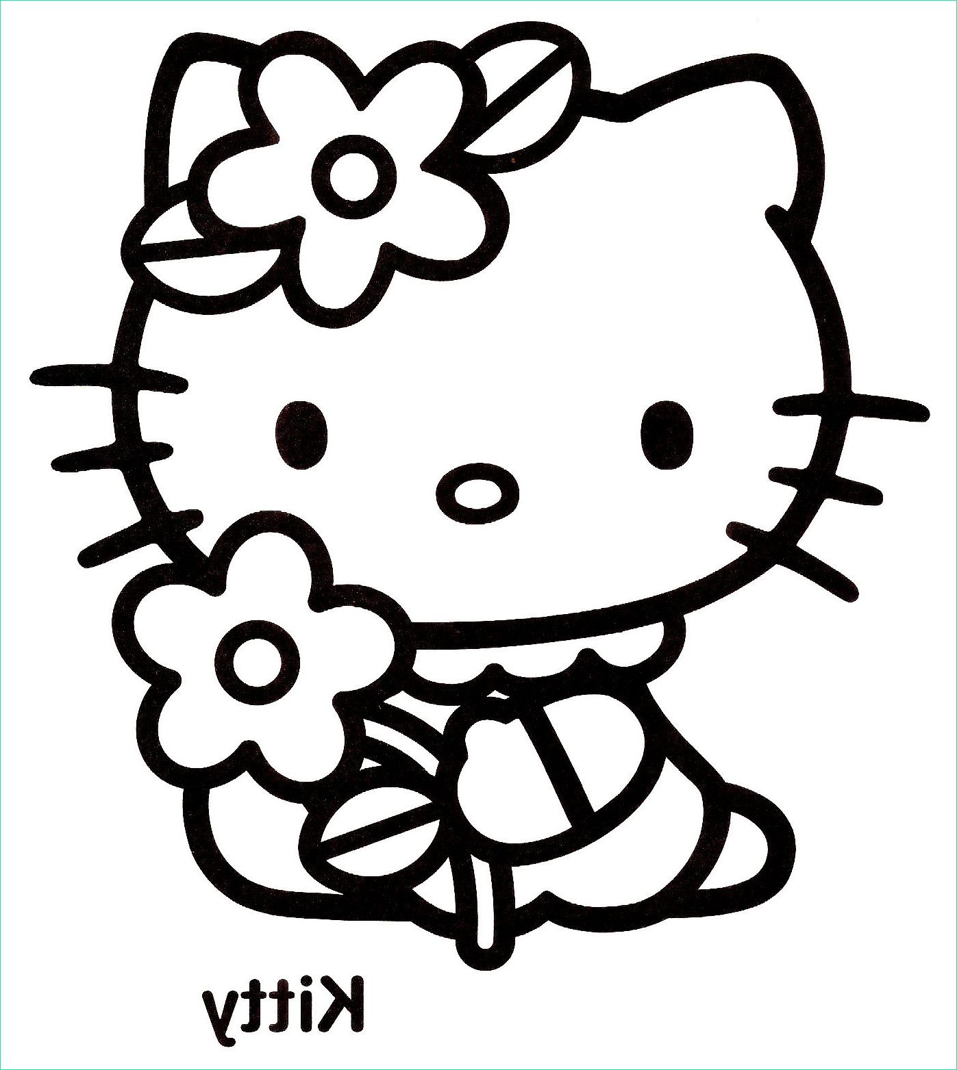 Hello Kitty Dessin Impressionnant Photos Coloriages Hello Kitty Page 2