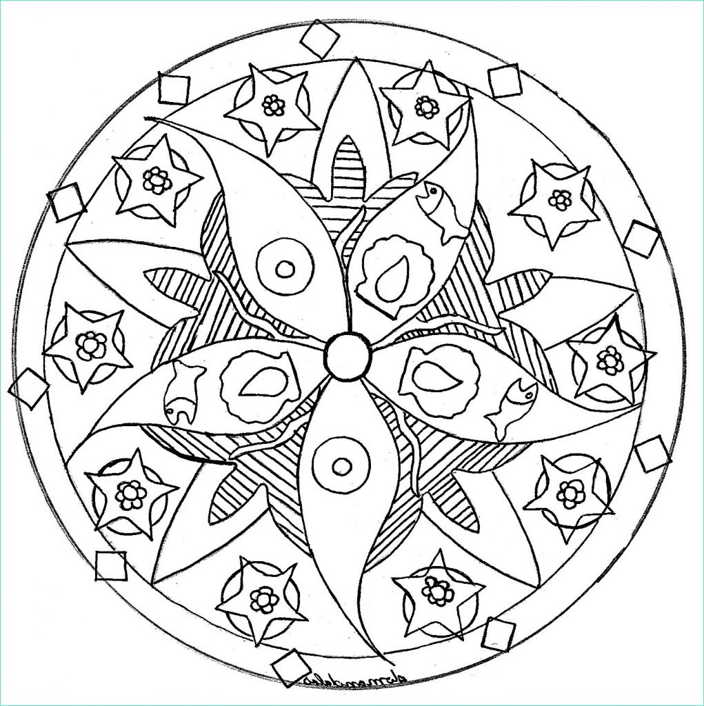Mandala Dessin Facile Unique Photos Mandala Facile Etoile De Mer