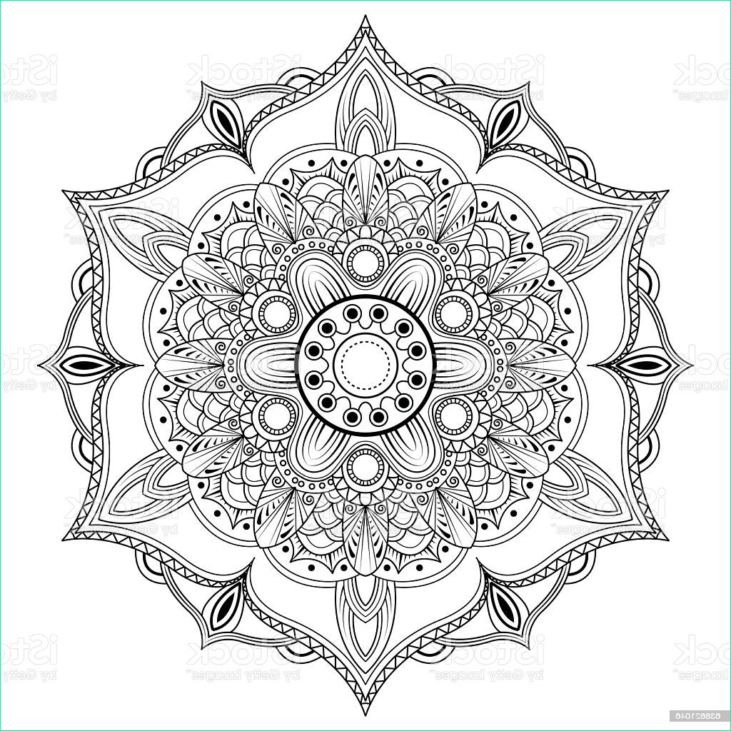 Mandala oriental Impressionnant Photos oriental Mandala Coloring Pagevector Illustration Stock