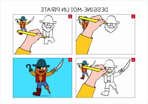 Pirate Dessin Facile Impressionnant Photos Apprendre à Dessiner Un Pirate En 3 étapes