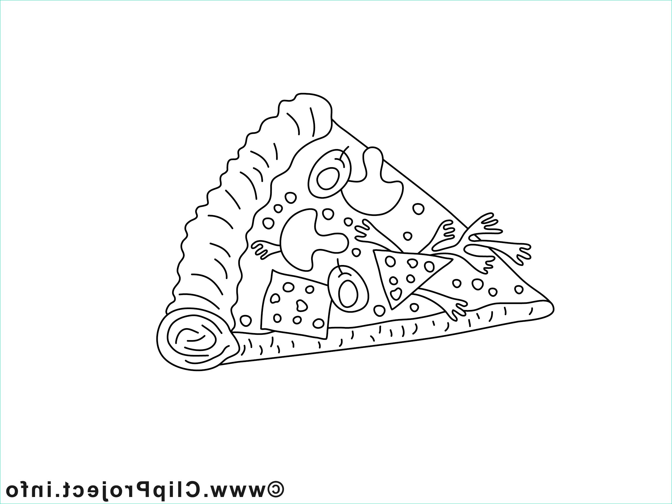 Pizza Coloriage Inspirant Collection Coloriage Pizza Cuisine Illustration à Télécharger Repas