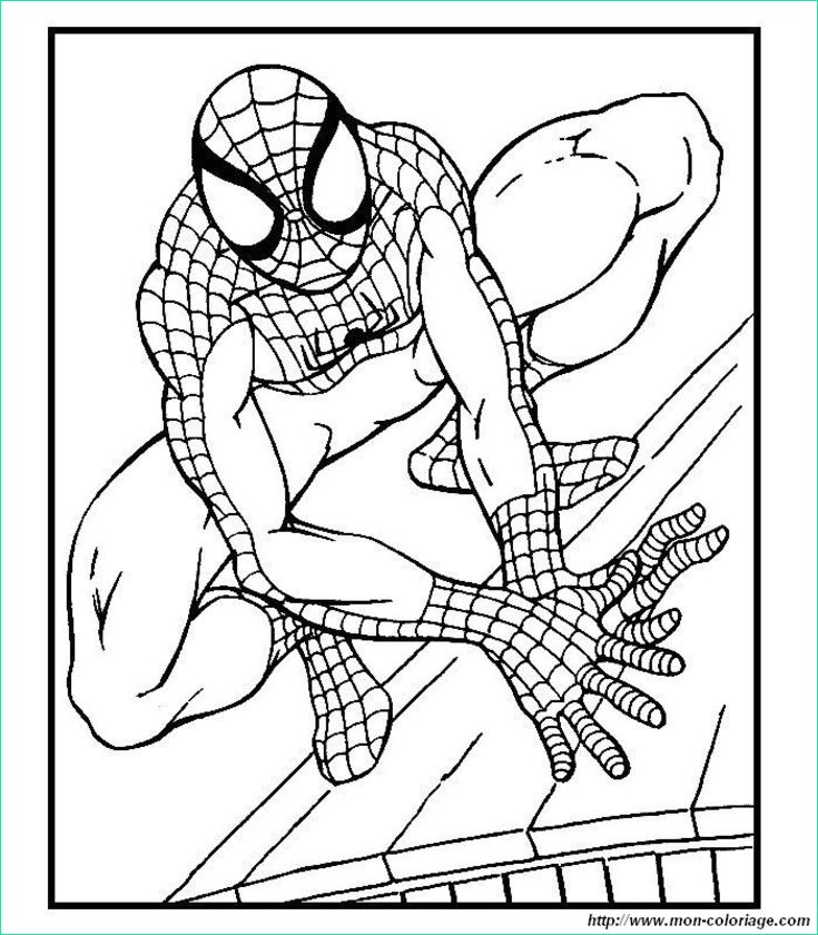 Spider Man Dessin Impressionnant Photos Coloriage Spiderman 2