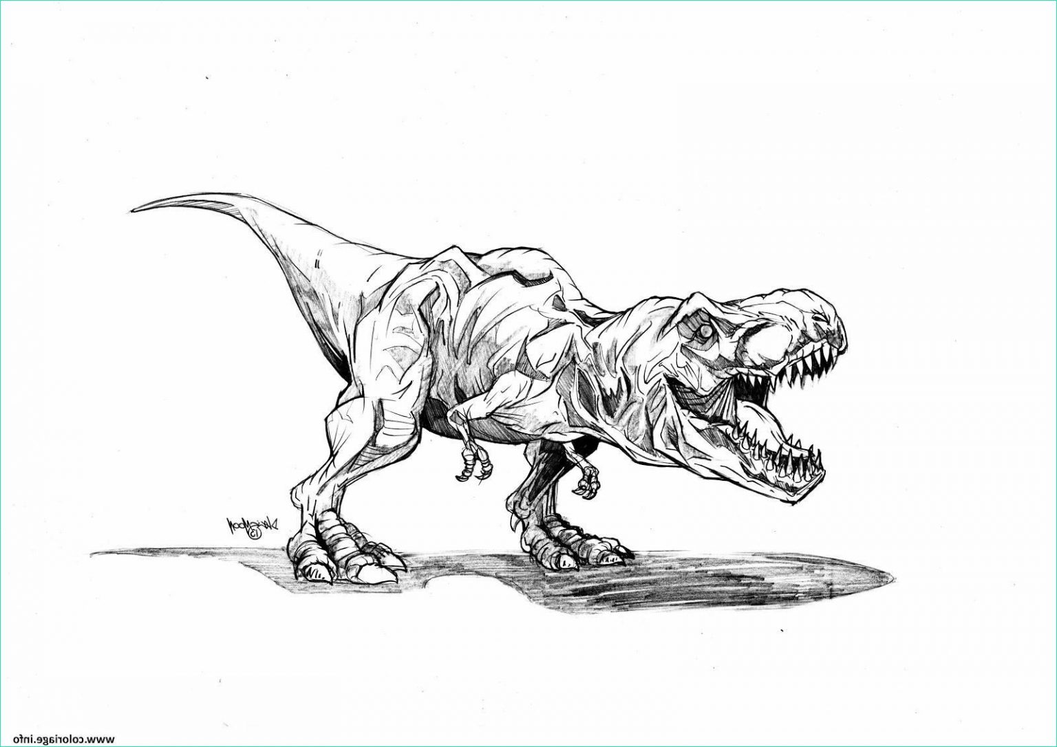 12 Inspirant De T-rex Dessin Galerie - Coloriage : Coloriage