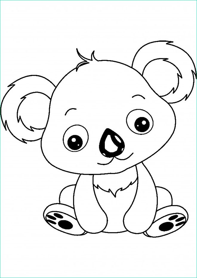 Animaux à Colorier Et Imprimer Bestof Images Coloriage Petit Koala En Ligne Dessin Gratuit à Imprimer