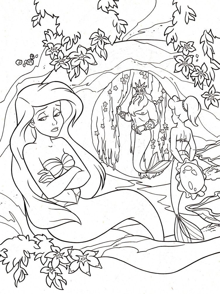 Ariel à Colorier Unique Image Princess Aquata King Triton Princess Ariel Coloring Pages