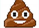 Caca Kawaii Dessin Luxe Photos Smiley Caca Pixel Art