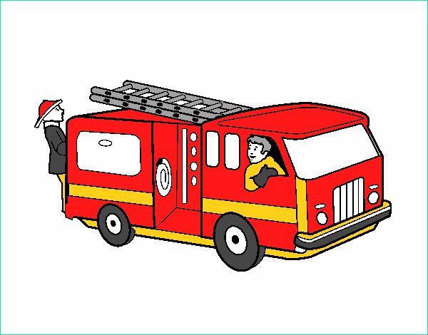 Camion De Pompier Dessin Inspirant Galerie Dessin De Pompiers Dans Le Camion Colorie Par Mario Le 13