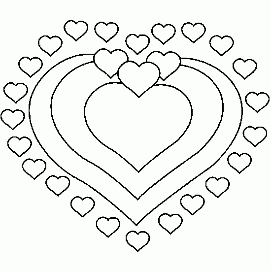 Coeurs à Imprimer Beau Galerie Un Coloriage De Coeur Pour La Saint Valentin Coloriages
