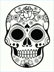 Coloriage à Imprimer Tete De Mort Beau Collection Coloriage Tête De Mort Mexicaine 20 Dessins à Imprimer