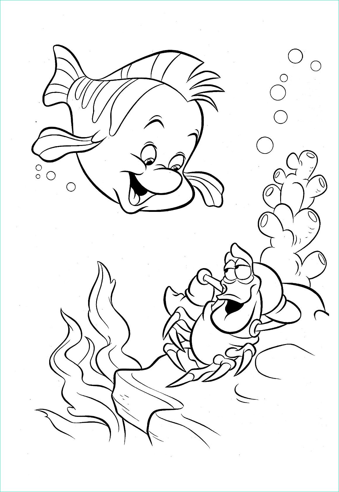 Coloriage Ariel Petite Sirene Beau Stock the Little Mermaid to Color for Children the Little