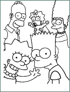 Coloriage Des Simpson Impressionnant Image Coloriage De Simpsons Dessin Coloriage De La Famille