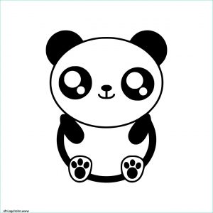 Coloriage Dessin Kawaii Élégant Collection Coloriage Kawaii Panda Dessin