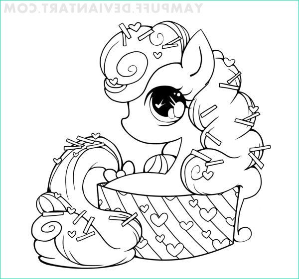 Coloriage Dessin Kawaii Impressionnant Galerie Pony Cupcake Lineart by Yampuff On Deviantart