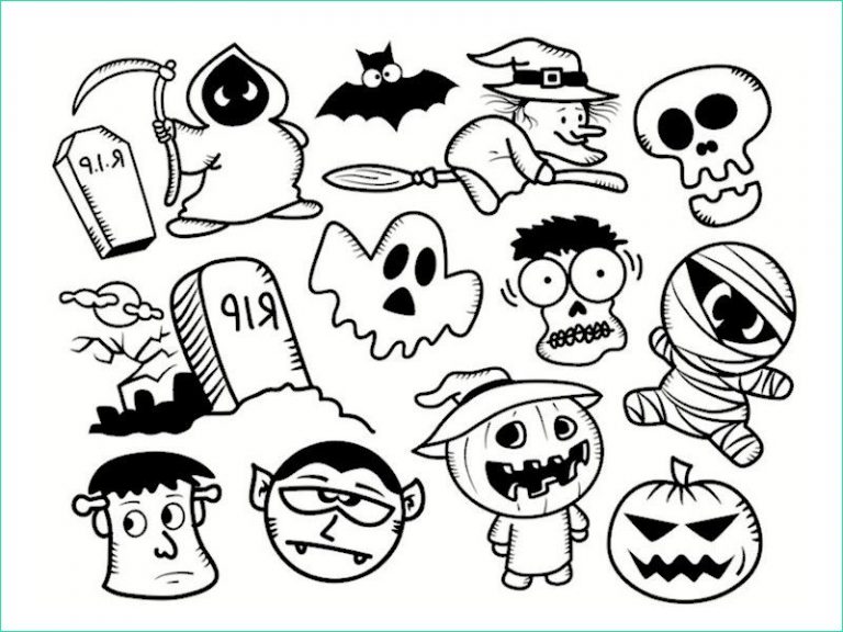 Coloriage Horreur Beau Photos Dessin à Colorier Pour Halloween Qui Fait