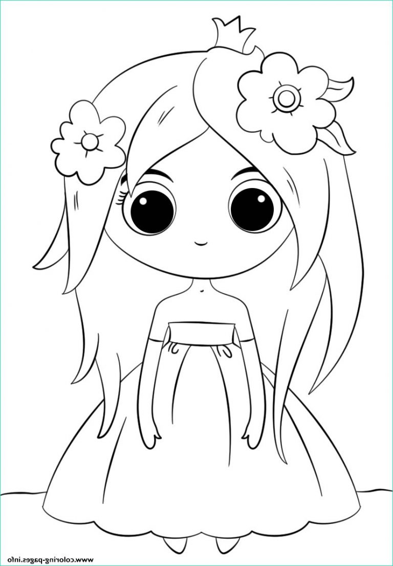 9 Élégant De Coloriage Kawaii Fille Images Coloriage Coloriage 