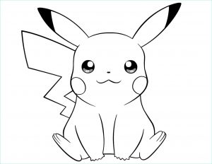 Coloriage Kawaii Pikachu Luxe Photos Simple Pikachu Coloring Pages Ideas for Children