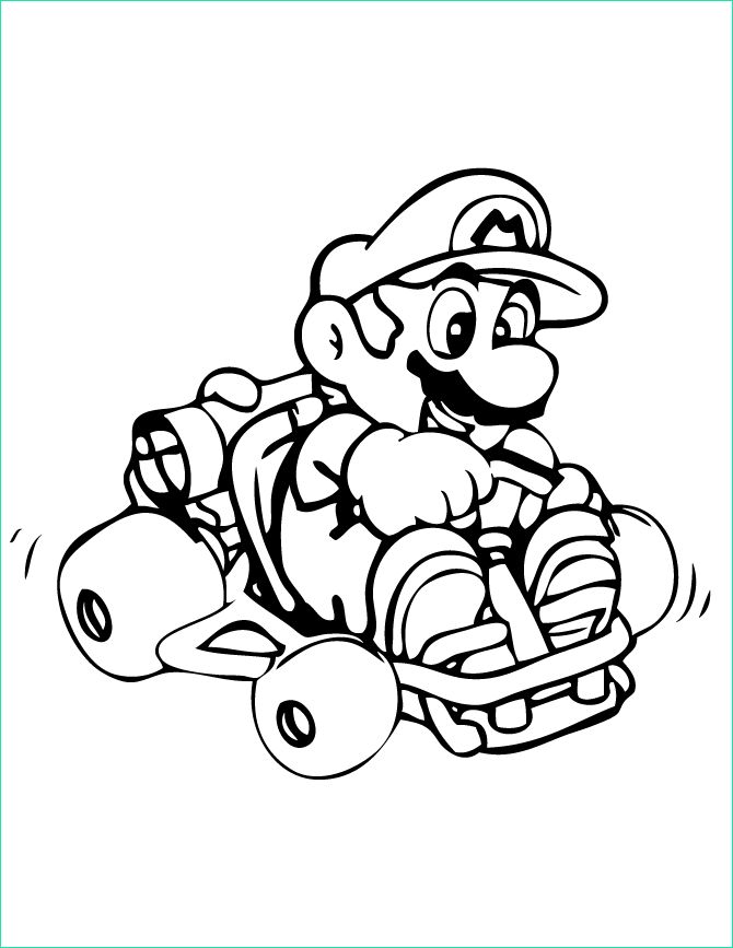 Coloriage Mario à Imprimer Beau Image Coloriage Mario Kart 8 à Imprimer