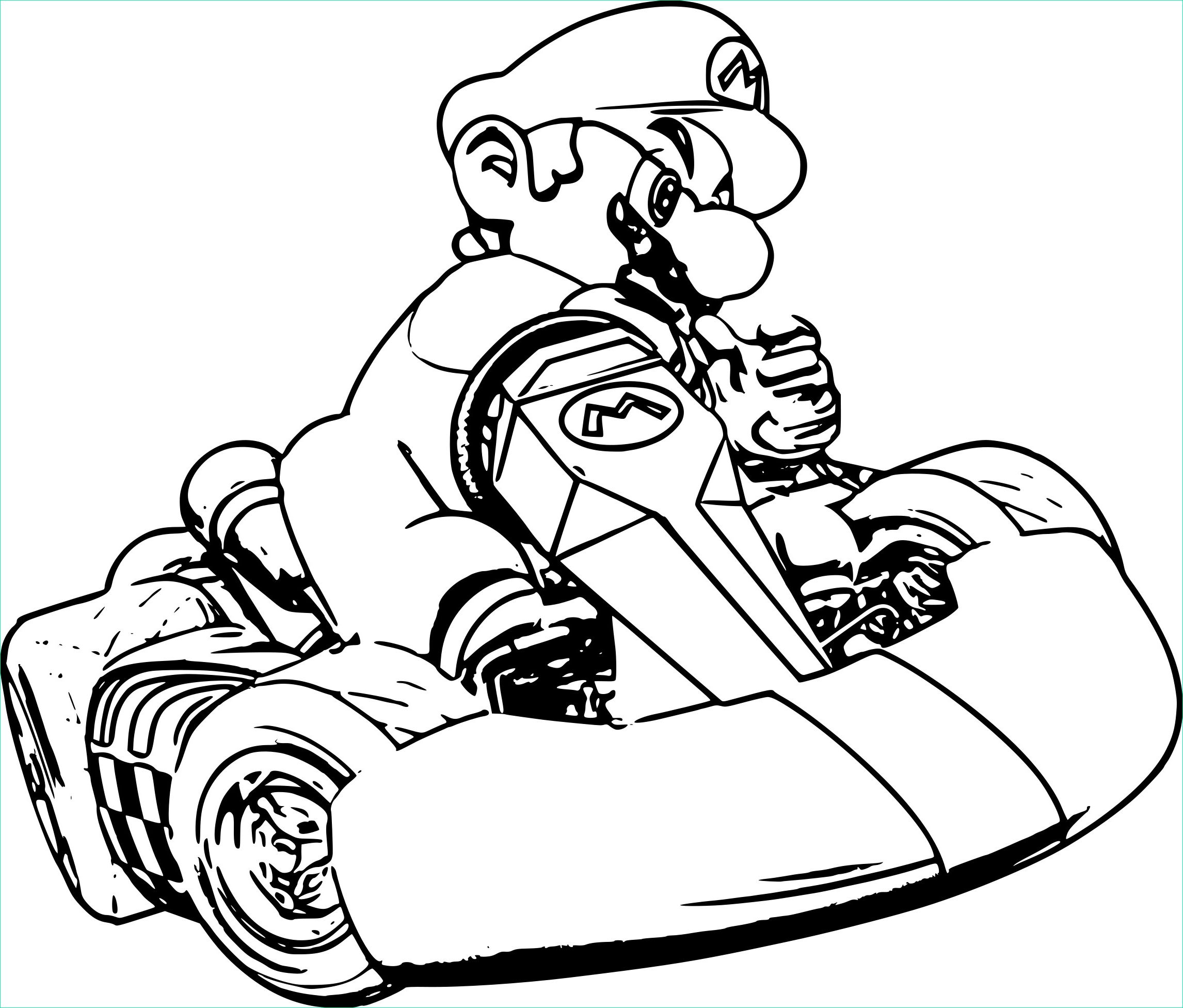 Coloriage Mario à Imprimer Inspirant Galerie Coloriage Mario Kart 8 à Imprimer