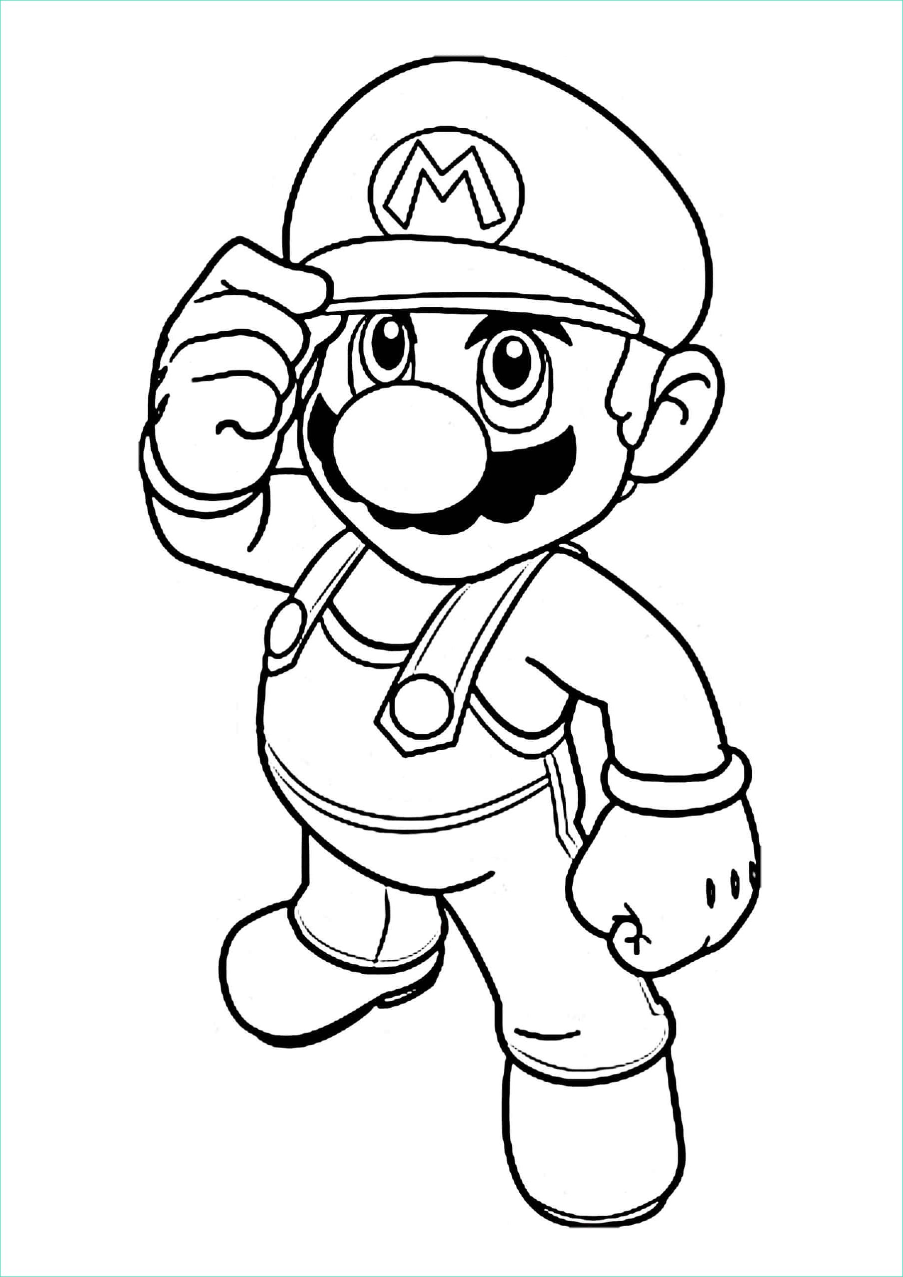 Coloriage Mario à Imprimer Unique Photographie Coloriage Mario