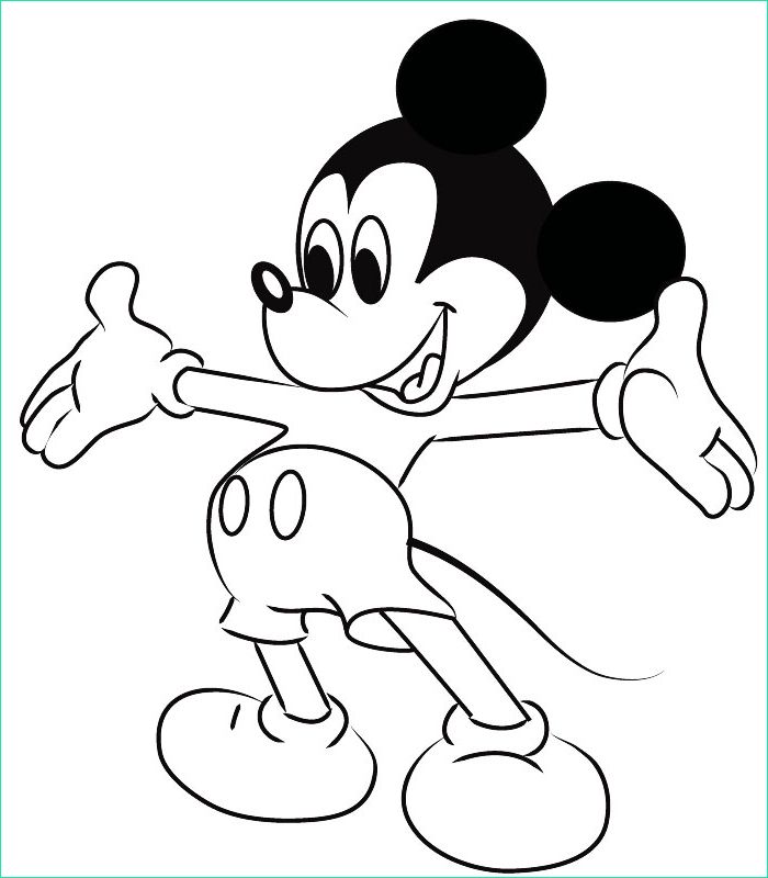 Coloriage Mickey à Imprimer Unique Photos Coloring Mickey Mouse