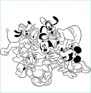 Coloriage Mickey Cool Image Coloriage Pour Enfants Mickey Et Ses Amis Coloring Pages