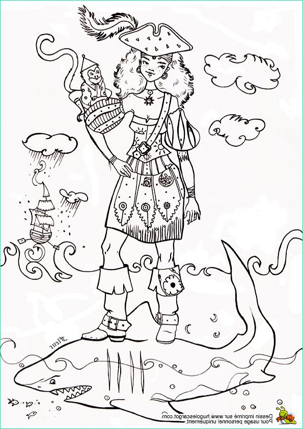 Coloriage Pirate Fille Impressionnant Photos Coloriage Pirate