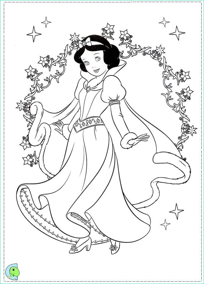 Coloriage Princesse Blanche Neige Impressionnant Stock Coloriage Blanche Neige Coloriage à Imprimer