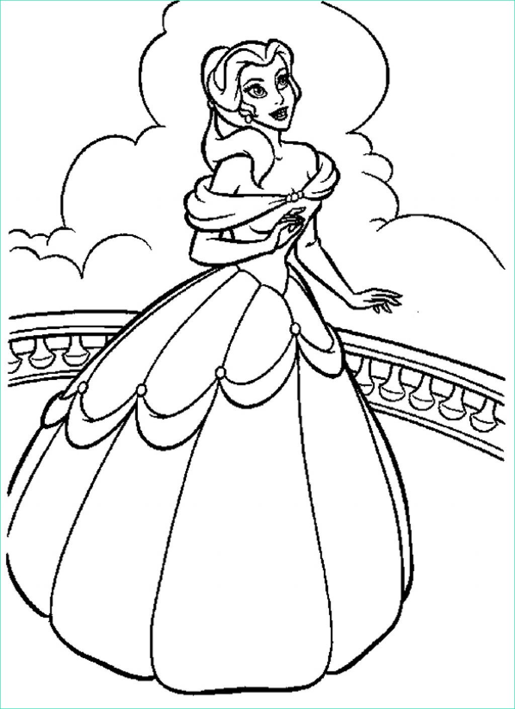 Coloriage Princesse Disney Belle Luxe Image Free Printable Belle Coloring Pages for Kids