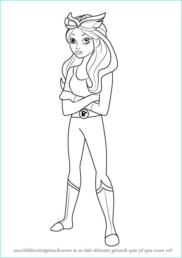 Coloriage Super Hero Girl Beau Photos Step by Step How to Draw Hawkgirl From Dc Super Hero Girls