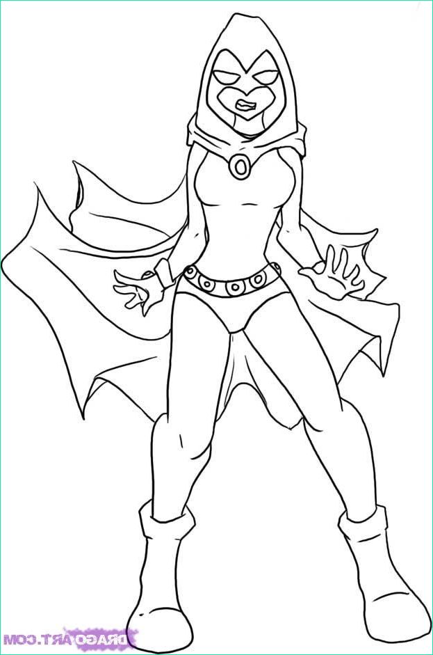 Coloriage Teen Titan Inspirant Images Teen Titans Raven Coloring Page Coloring Home