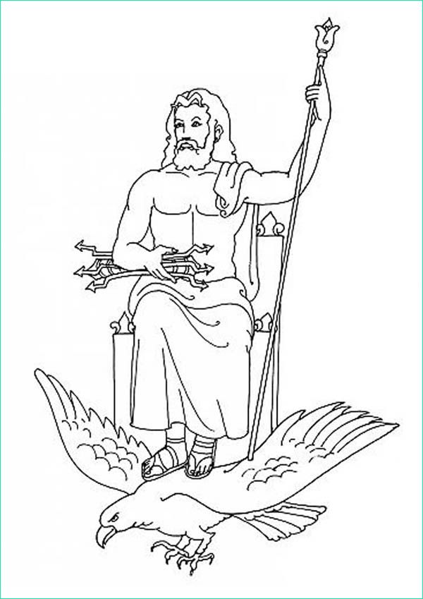 Coloriage Zeus Inspirant Photos Zeus From Greek Gods and Goddesses Coloring Page Netart