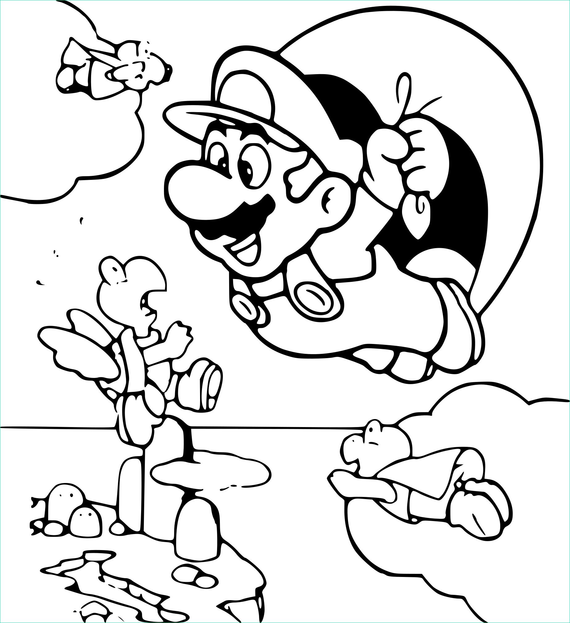 Coloriages Mario Beau Stock Coloriage Mario Galaxy à Imprimer