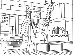 Coloriages Minecraft Impressionnant Images Minecraft Ninja Coloring Page