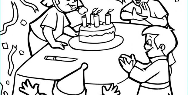 Dessin A Imprimer Joyeux Anniversaire Beau Images Coloriage Joyeux