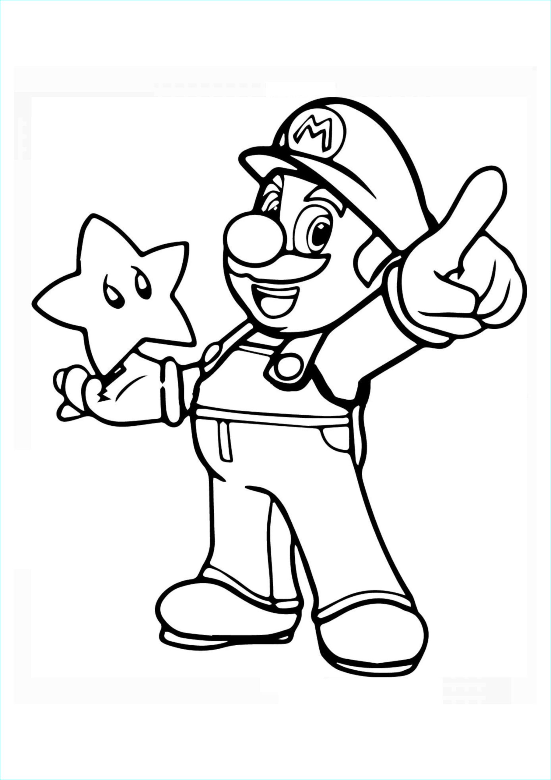 Dessin à Imprimer Mario Inspirant Collection Coloriage Mario