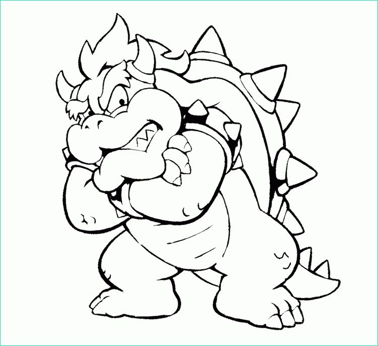 Dessin Bowser Luxe Collection Bowser Coloring Pages for Kids and for Adults Coloring