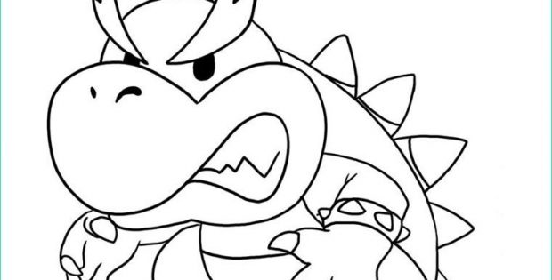 Dessin Bowser Luxe Stock Bowser En Os Coloriage Az Dibujos Para