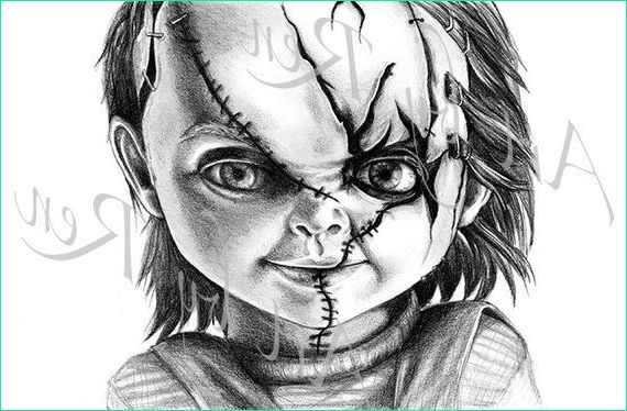 Dessin Chucky Beau Photos Items Similar to Printable Drawing Of Chucky Doll From