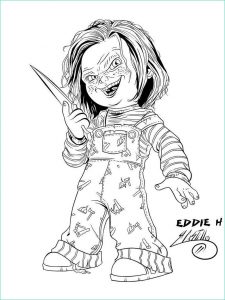 Dessin Chucky Cool Galerie Chucky Coloring Pages Free thekidsworksheet