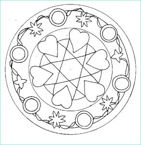 Dessin Coeur Mandala Élégant Image Coloriage A Imprimer Mandala Coeur Gratuit Et Colorier