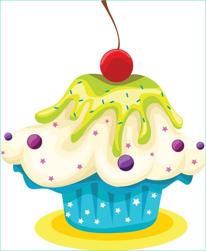 Dessin Cup Cake Cool Galerie Delicious Cupcakes with Sprinkles Vector