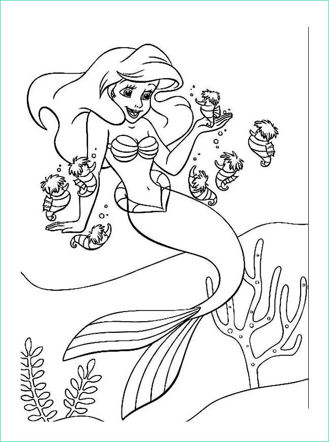 Dessin De Ariel Cool Collection the Little Mermaid Free to Color for Kids the Little