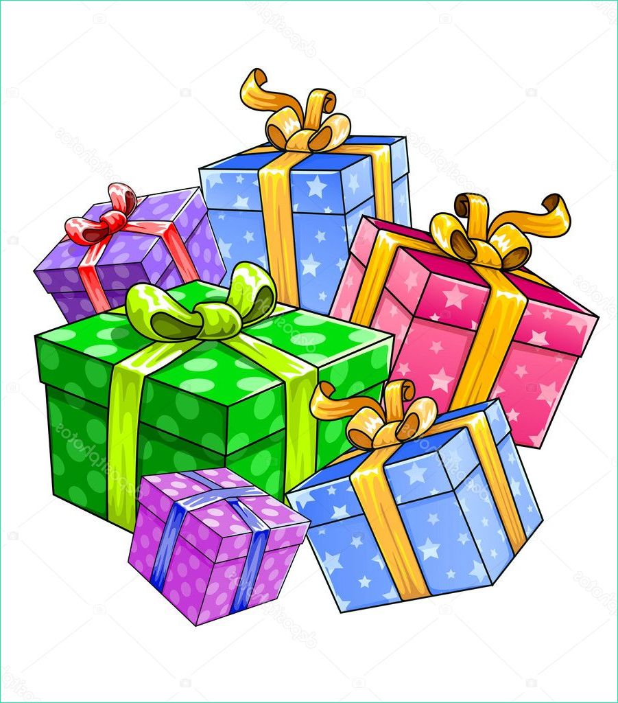 Dessin De Cadeau Impressionnant Image Vector Holiday T Presents isolated — Stock Vector