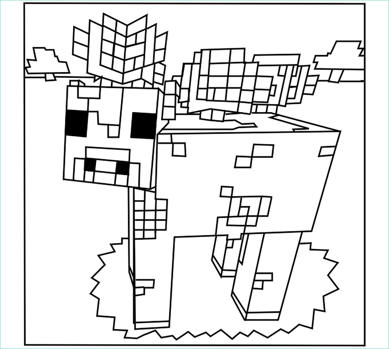 Dessin De Minecraft Unique Galerie Minecraft to for Free Minecraft Kids Coloring Pages